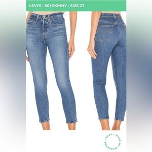LEVI’S 501 Skinny - Size 27 - Color: Jive Ship